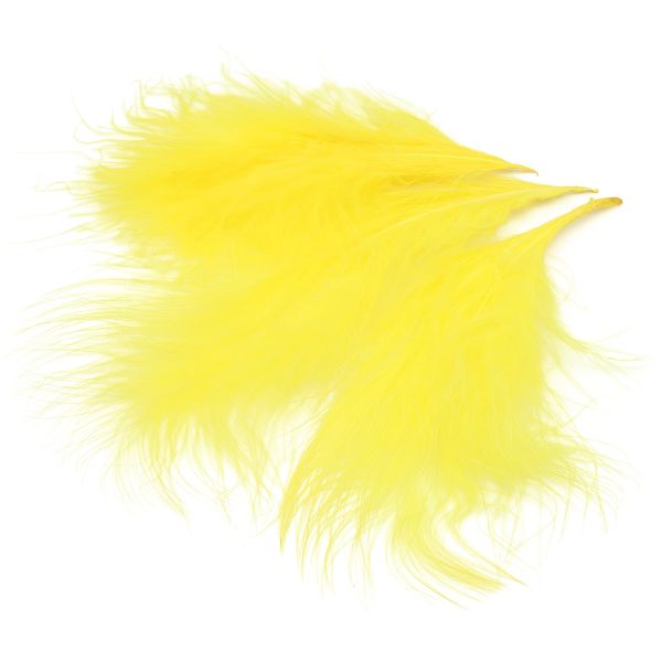 Перья декоративные 5-10см, 25 шт, H-36 желтый