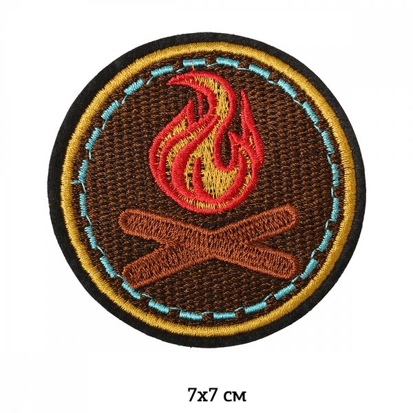 Термоаппликация вышитая 7х7см, 10 шт