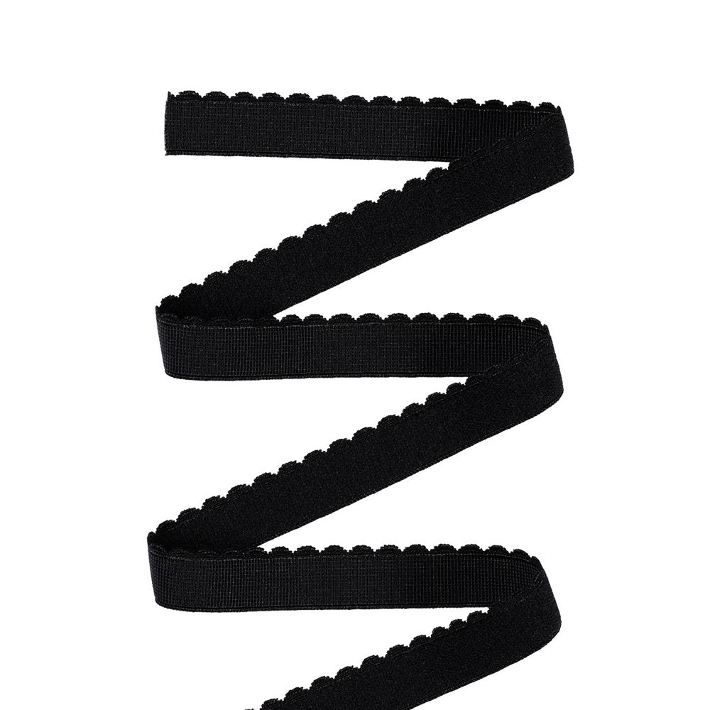 Резинка бельевая (отделочная) становая 12.0 мм / 25 метров, №039 черный, Blitz DT-15