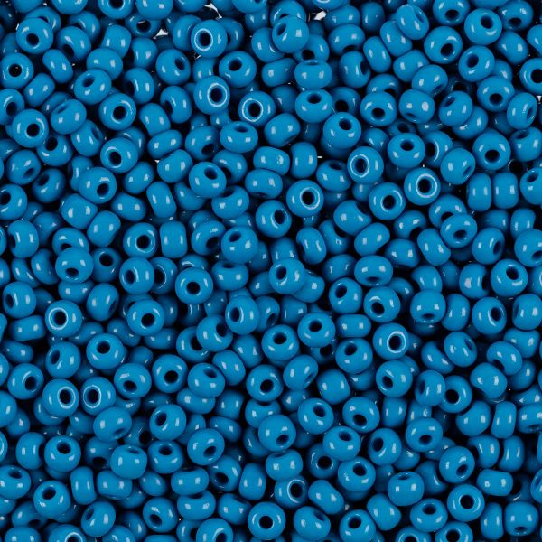 Бисер Preciosa 7/0 (3.4 мм), 50 г, 33220 т.голубой, 311-19001