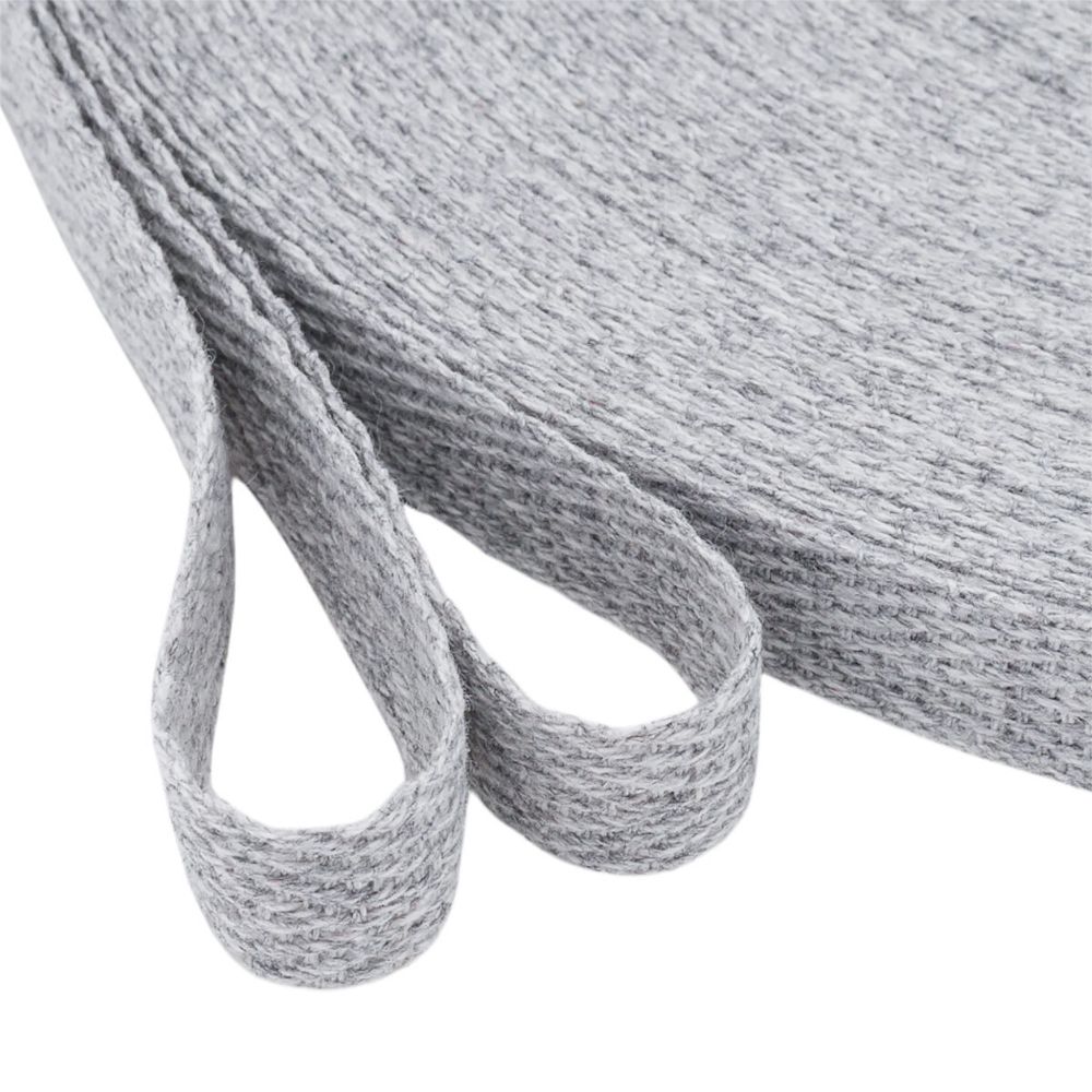 Тесьма (лента) киперная (100% х/б) 10 мм / 45.72 метра, 18 серый меланж, 6190-2017