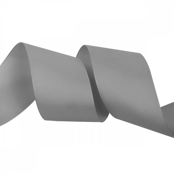 Лента репсовая (в рубчик) 50.0 мм, цв. 012 серый For Hobby, уп. 22.86м (±1м)