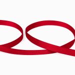 Лента репсовая (в рубчик) 6.0 мм / 45.5 метра, 051 красный, Gamma GR-06