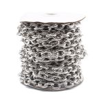 Цепь декоративная алюминий 14.7х11.7 мм, 10 метров, никель, K10356, SP7732491-2