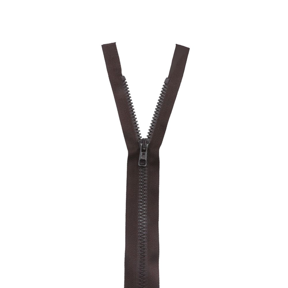 Молния трактор Arta Т6 (6 мм) 1 зам., разъем., 80 см, цв. 068 т.коричневый, уп.5 шт