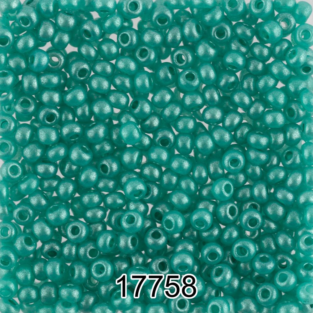 Бисер Preciosa круглый 10/0, 2.3 мм, 500 г, 17758 (Ф478) бирюзовый