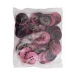 Пуговицы 4 прокола 36L (бордовый), 36 шт