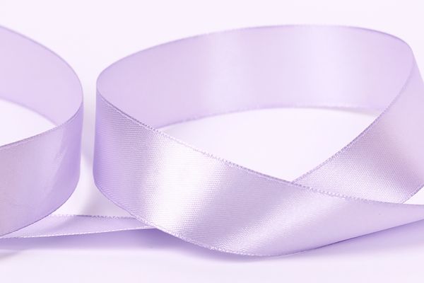 Лента атласная 1-сторонняя 25.0 мм / 33±2 метра, №080 сиреневый, в термоплёнке, Gamma