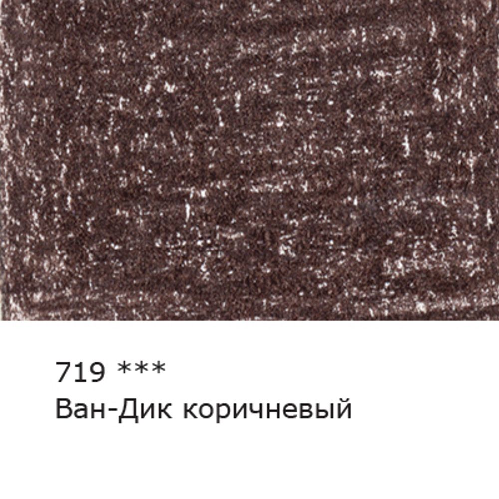 Карандаш цветной художественный заточенный, 6 шт, 719 Ван-Дик коричневый (Van Dyke brown), Vista-Artista Gallery VGCP