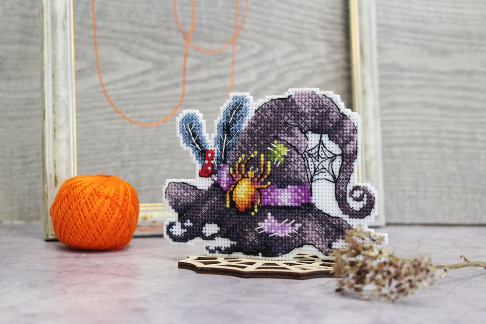 Набор для вышивания нитками МП Студия (Жар-птица), Колдовская шляпа 9х13 см