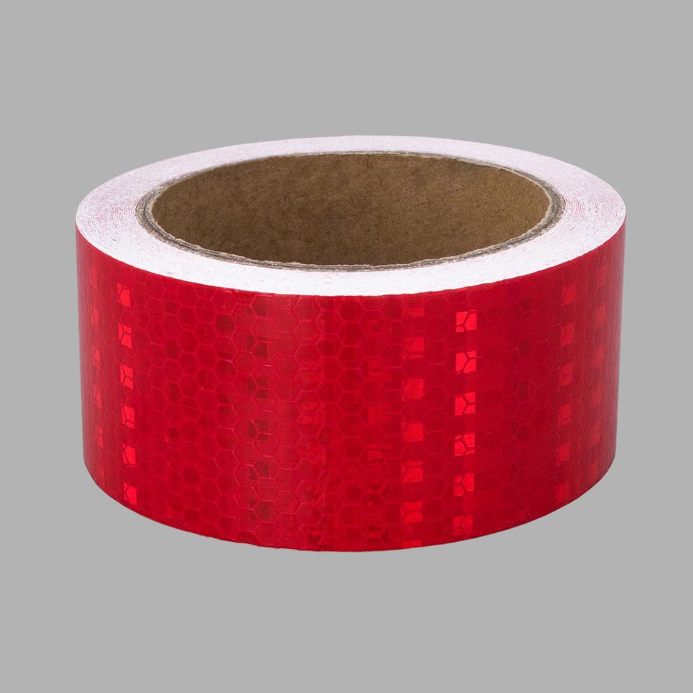 Лента светоотражающая самоклеящаяся 50.0 мм / 10 метров, красный, 6830-0034