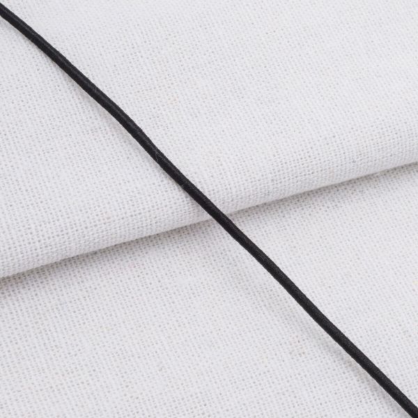 Резинка шляпная (шнур эластичный) ⌀2.0 мм / 100 метров, 0370-0200, С580 - черный