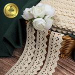 Кружево вязаное (тесьма) 30 мм, цв.01 натуральный, уп. 25 м, Kruzhevo