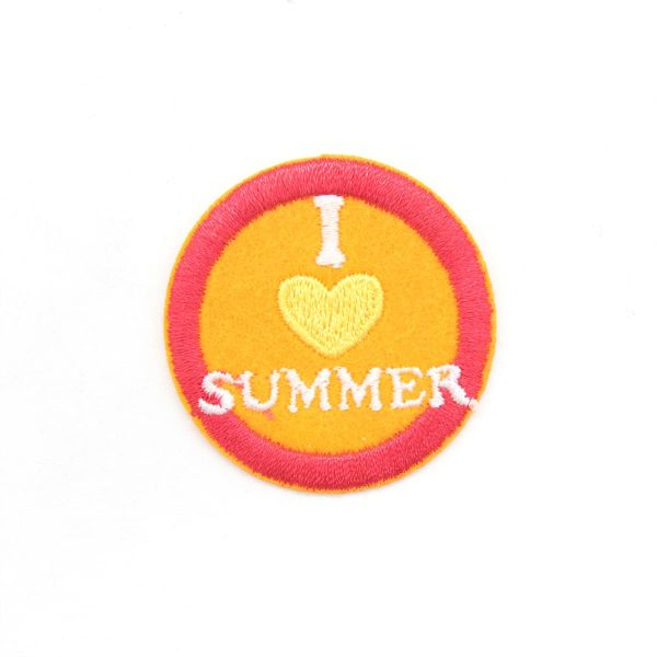 Термоаппликация Люблю лето, 3.8см, Hobby&Pro