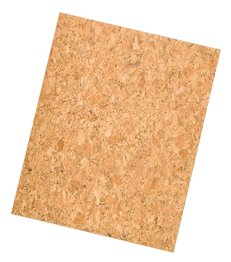 Корковая (пробковая) бумага 0,65 мм, 70x140 см, натуральный светлый (01), 1 шт
