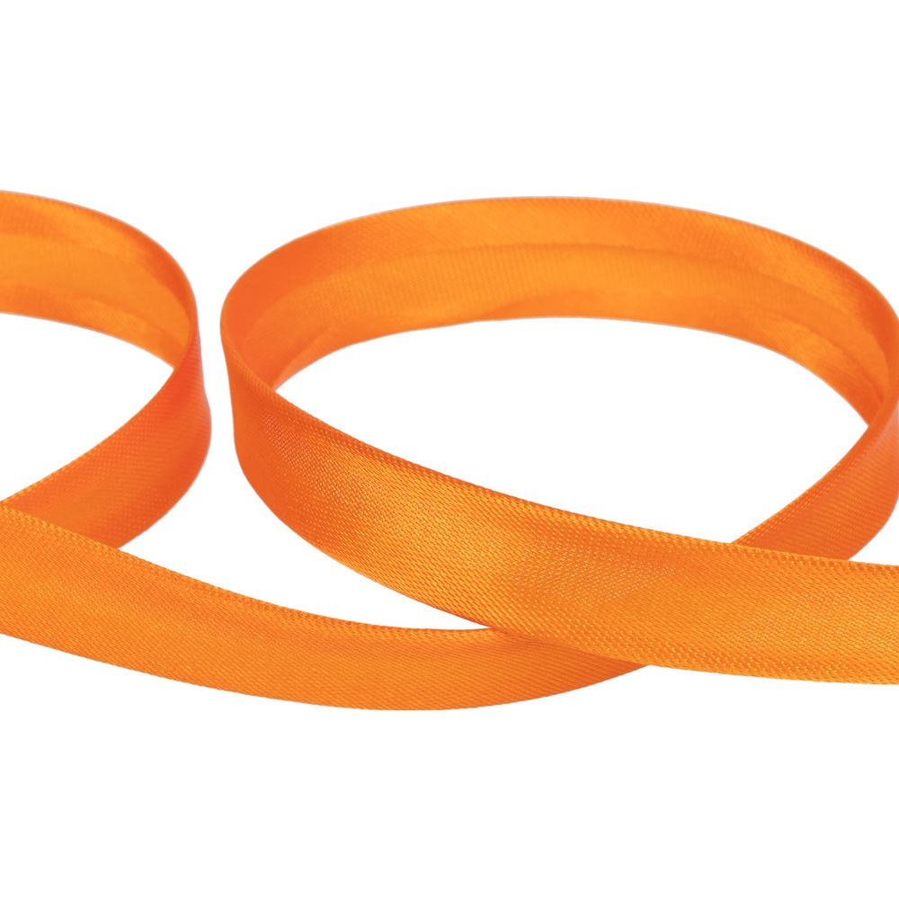 Косая бейка атласная 15 мм / 132±1 метра, В040 оранжевый, NGK-15P