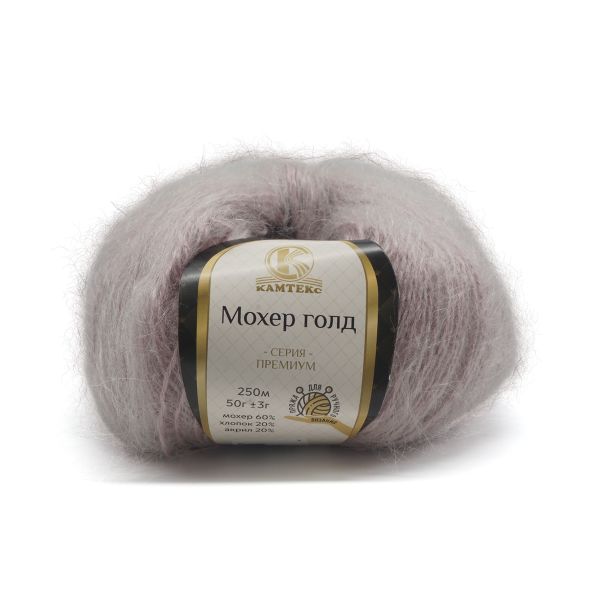 Пряжа Камтекс Мохер Голд / уп.10 мот. по 50 г, 250 м, 231 жемчужная роза
