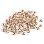 Шапочка для бусин, 3мм 100 шт в упак, Астра, Золото