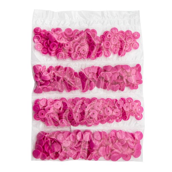 Кнопка рубашечная фигурная Сердце 12,5/10мм пластик (≈100 шт) New Star (580 маджента)