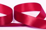 Лента атласная 1-сторонняя 25.0 мм / 33±2 метра, 076 св.вишневый, Gamma