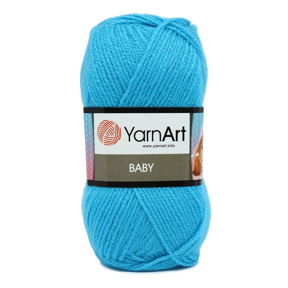 Пряжа YarnArt (ЯрнАрт) Baby / уп.5 мот. по 50 г, 150м, 552 голубая бирюза