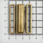 Пряжка ременная металл 40 мм, бронза, 4 шт