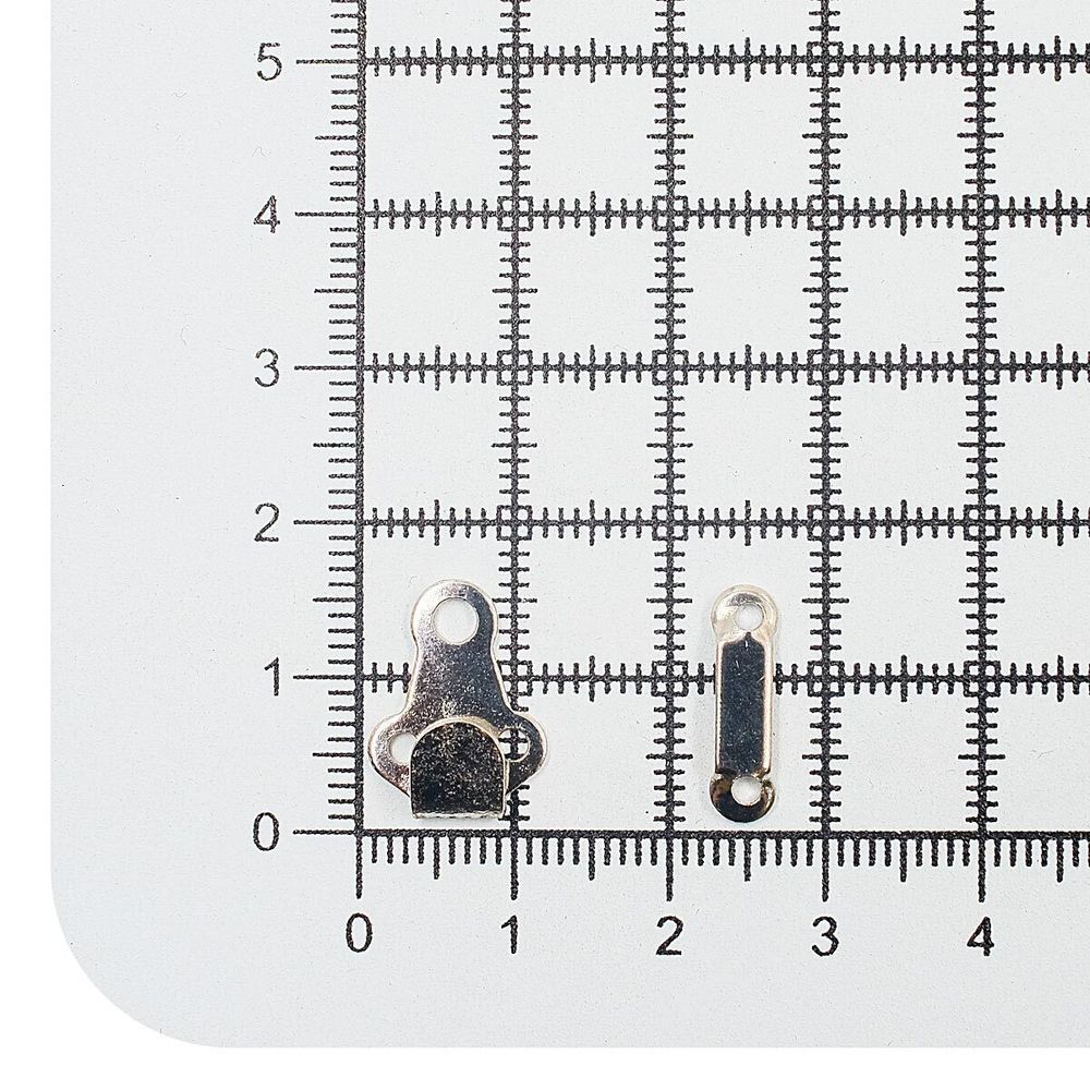 Крючки брючные (юбочные) пришивные 6 мм, с дугой, сталь серебристый, Prym