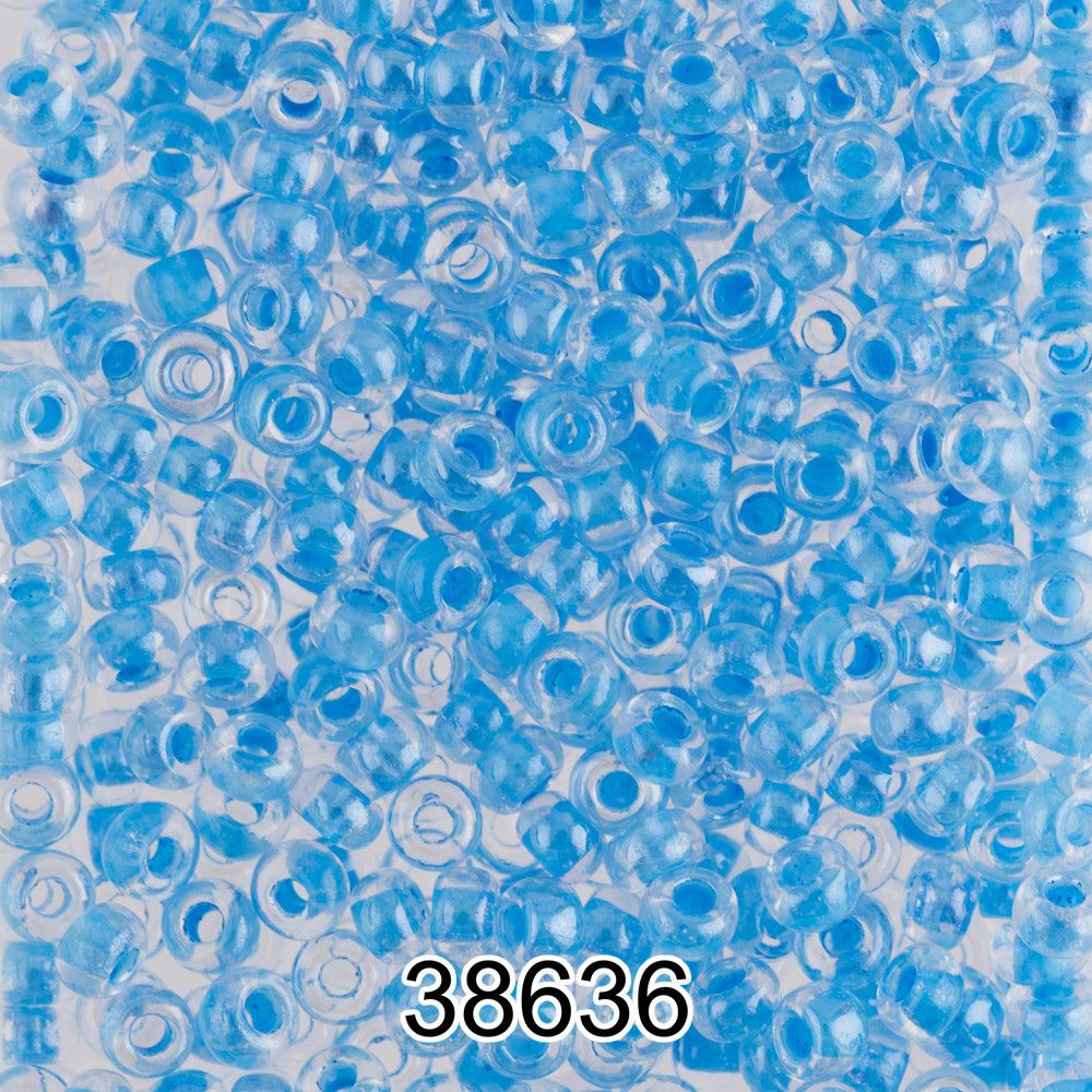 Бисер Preciosa круглый 10/0, 2.3 мм, 500 г, 38636 (Ф256) синий
