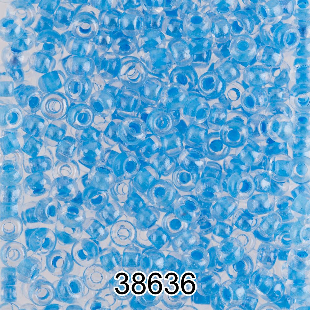 Бисер Preciosa 10/0 (2.3 мм), 500 г, 38636 (Ф256) синий