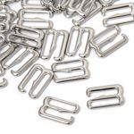 Крючки для бюстгальтера металл 10.0 мм, 910 цв.никель, уп.100 шт