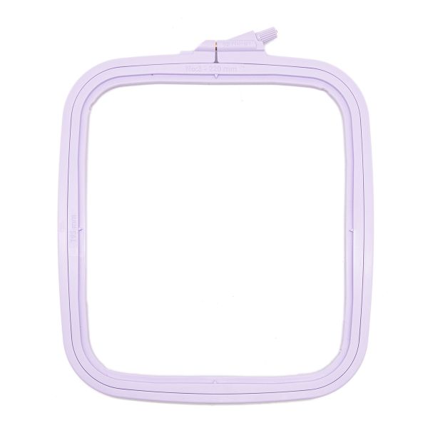 Пяльца пластиковые квадратные с винтом 19.5*22см, цветные, Nurge Hobby (лиловый), 170-13