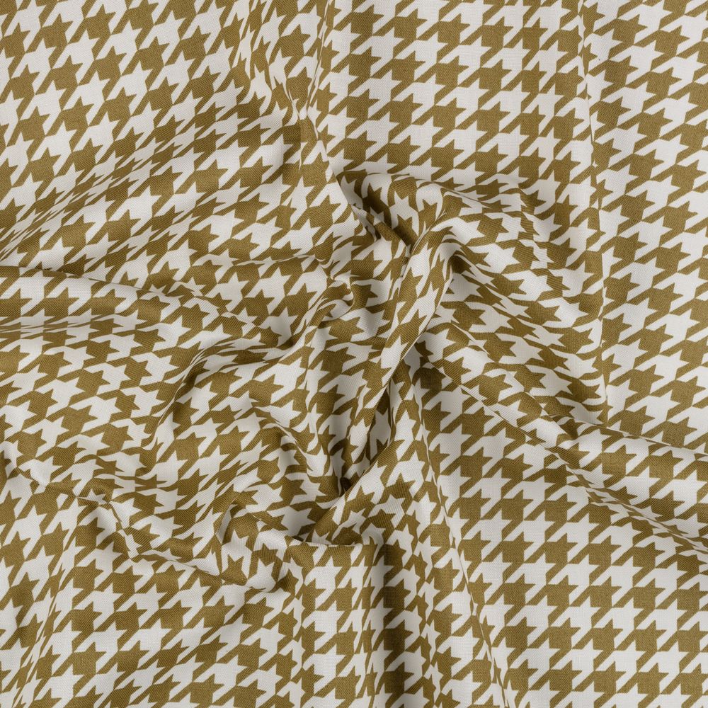 Ткань для пэчворка Peppy Бабушкин сундучок, рулон 112 см / 5 метров, БС-01 гусиная лапка бл.зеленый, Peppy