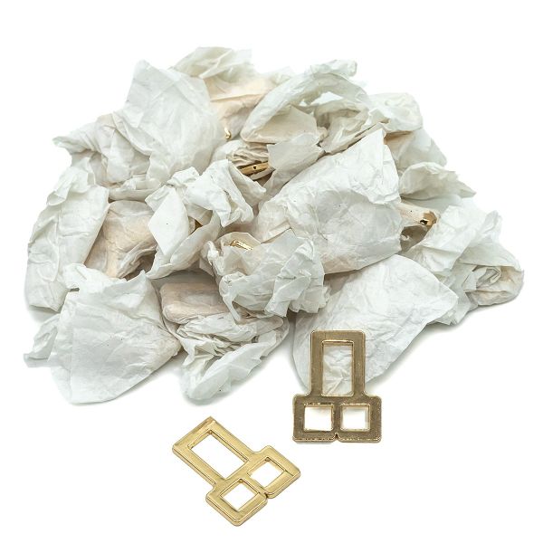 Крючки пришивные декоративные 20 мм, золото, 10 шт