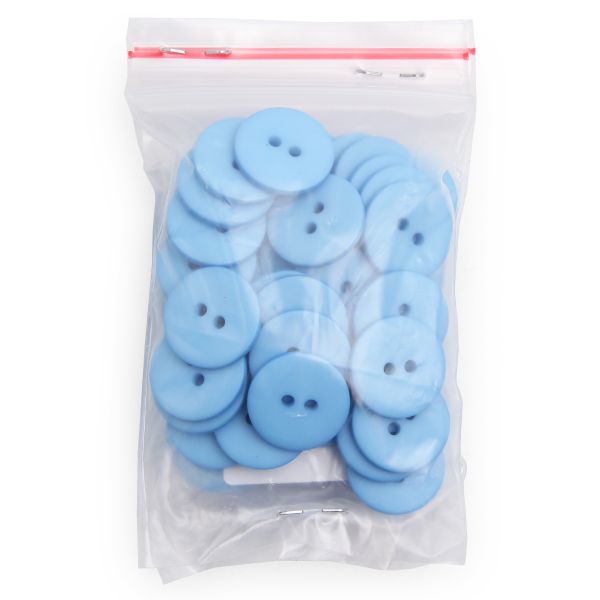 Пуговицы 2 прокола 28L, 18 мм, (Blue1 (синий1)) NE63, 72 шт