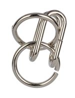 Головоломка металлическая, 1 шт, Кольца 3 элемента, Delfbrick DLM-22