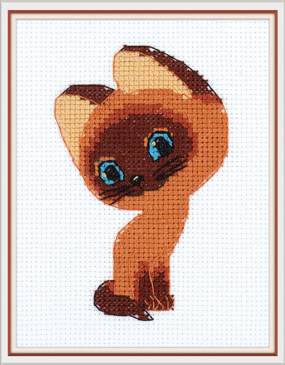 Набор для вышивания нитками Klart, Союзмультфильм. Котенок Гав, 8.5х12 см