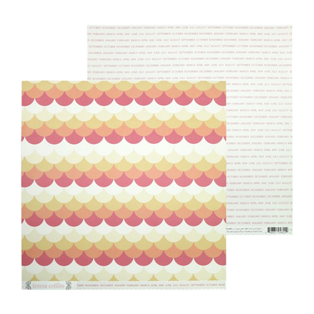 Бумага для творчества 30х30 см Teresa Collins Ombre Circles /TOS/