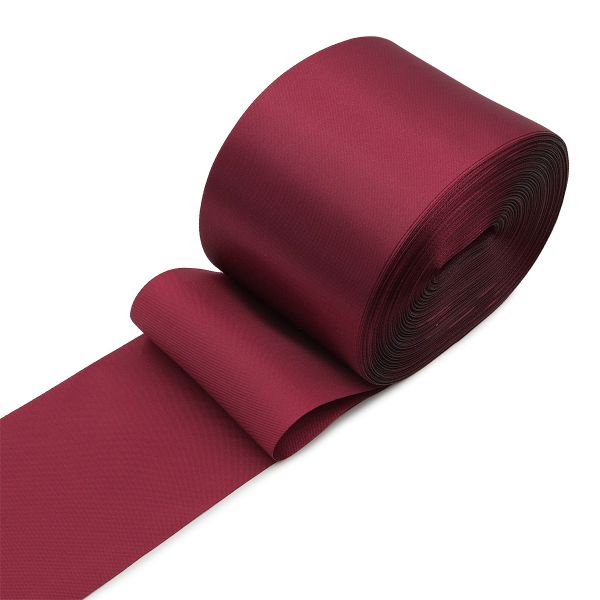 Лента атласная 1-сторонняя 100.0 мм / 100±2 метров, 24 бордо, Globus