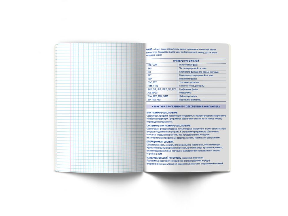 Тетрадь со справочным материалом Скучно не будет!, выборочный лак, A5+ 48 л. на скобе 65 г/м², белизна 100%, 10 шт, клетка, 000544 Информатика, Светоч 48ТПСКс5_4_2_1