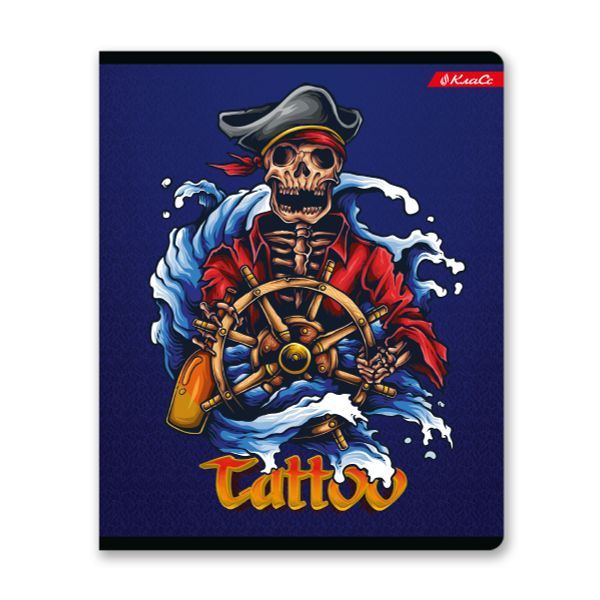 Тетрадь ученическая общая, твин лак, A5+ 48 л. на скобе, белизна 100%, 10 шт, клетка, 000322 Тату, Светоч 48ТСК5_8_3_1