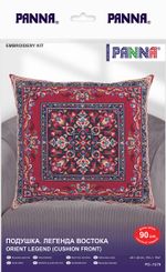 Набор для вышивания нитками Panna PD-7479, Подушка. Легенда Востока, 40х40 см