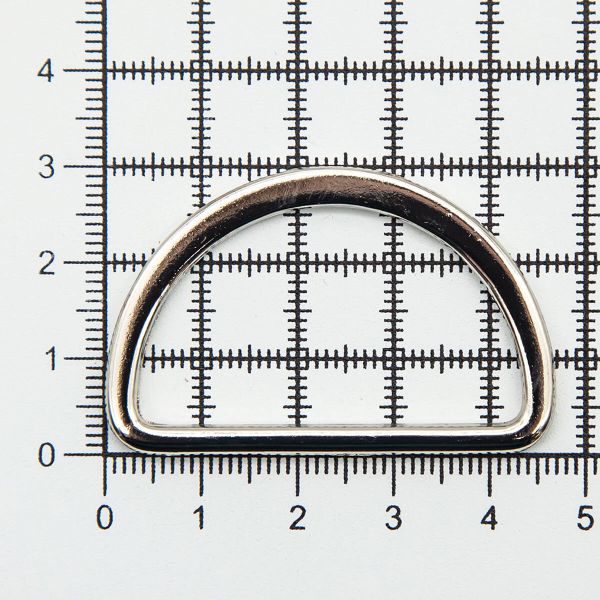 Полукольцо литое металл внутр. 40 мм (внешн. 47х30 мм), 20 шт, цв.никель, 819-035