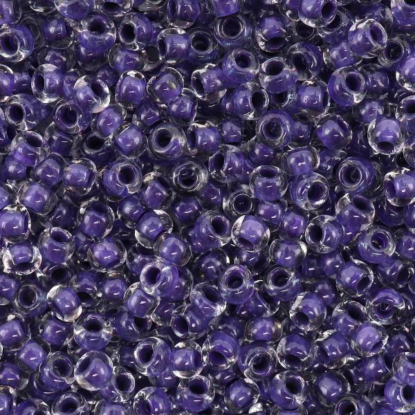 Бисер Preciosa прозрачный с цв. центром, круг.отв., 100 г (5х20 г), (38428)331-19001/10/0