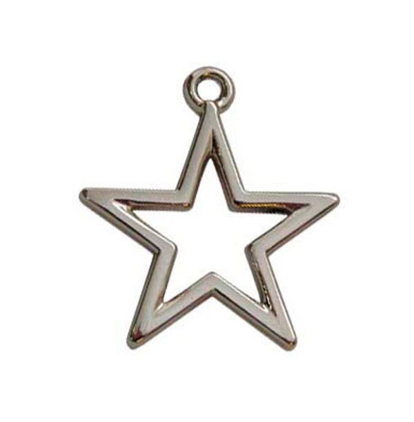 Подвеска для бижутерии 19х23 мм, 10 шт, №04 никель, Blitz PPT035