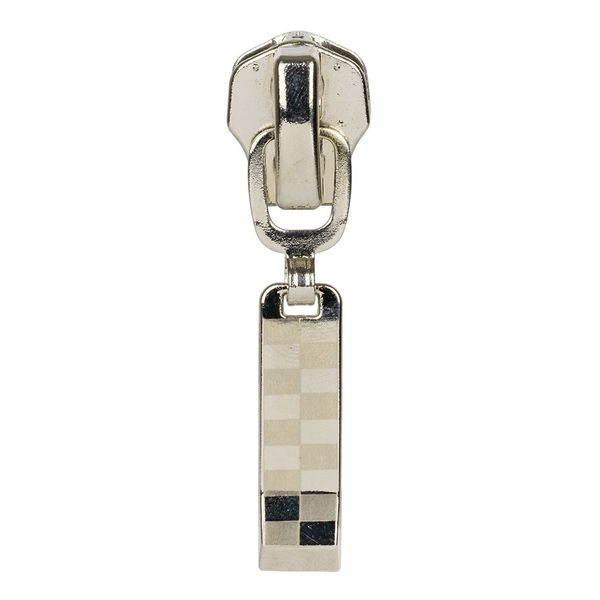 Слайдер (замок) для молнии металл Т8 (8 мм), автомат, 10 шт, никель, Gamma ZAM 8M03