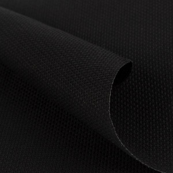 Канва Aida 18 ct, 150х100 см, 100% хлопок, черный, Gamma K18