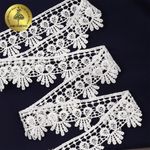 Кружево гипюр (плетёное) 38 мм, TBY.C01330B, теплый белый, 13.71м, Kruzhevo