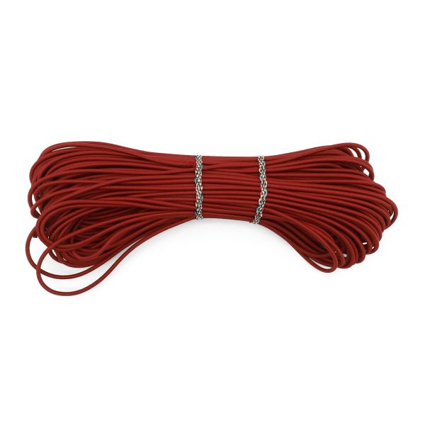 Резинка шляпная (шнур эластичный) ⌀3.0 мм / 30 метров, бордо