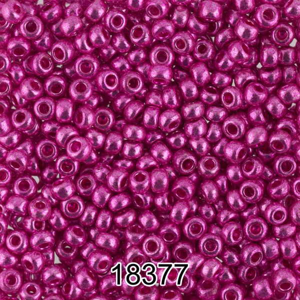 Бисер Preciosa 10/0 (2.3 мм), 500 г, 18377 (Ф656) малиновый/металлик