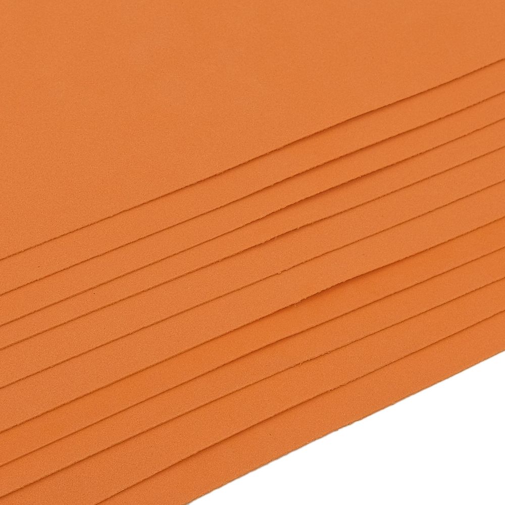 Фоамиран EVA-1010, 10 шт, 20х30 см, 1 мм., Astra&Craft (ZK-027/BK007 грязно-оранжевый)